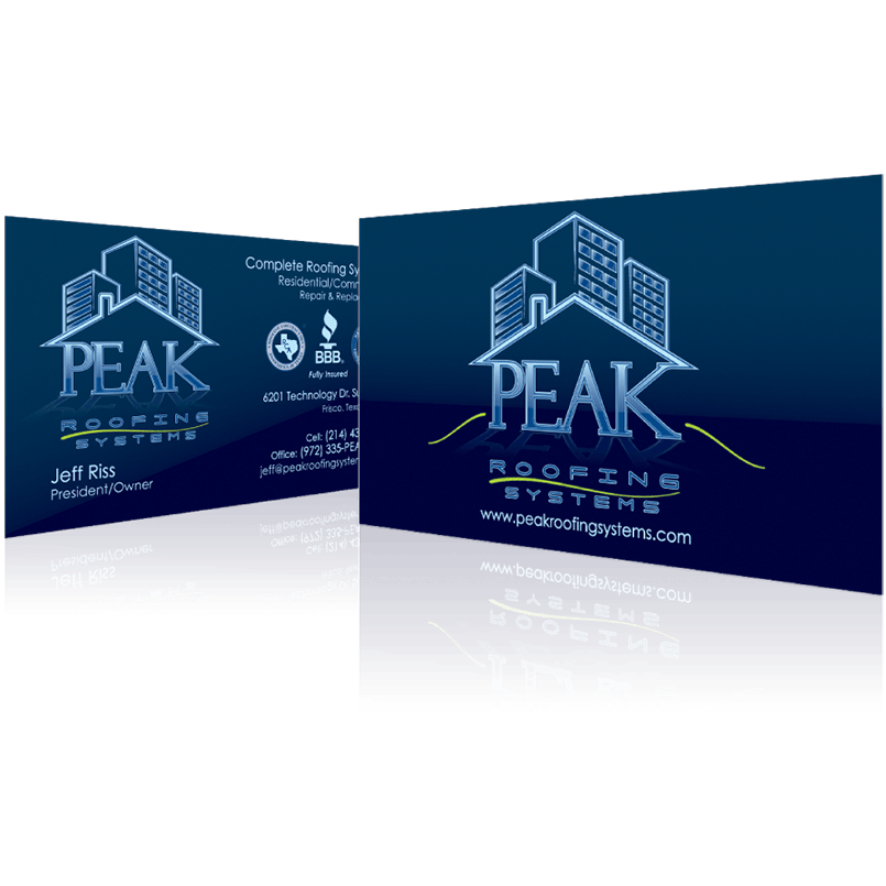 Peak Roofing Systems - Business Card Design